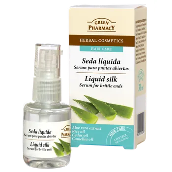 Vlasová regenerace Green Pharmacy Hair Care Liquid Silk sérum na křehké konečky vlasů 30 ml
