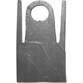 Pracovní zástěra Max Zástěra jednorázová HDPE 100ks bílá