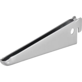 Nábytkové kování Konzola 2 drážky, D 170 mm, stříbrná