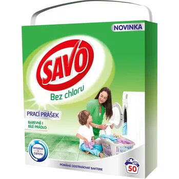 Prací prášek Savo prací prášek barevné i bílé, 3,5 kg