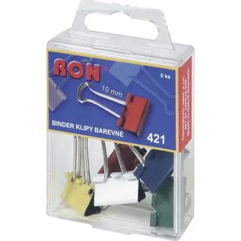 Kancelářská sponka Blinder klip 421, barevný