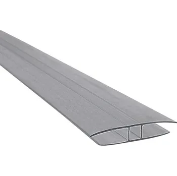 Stavební profil Plastový profil Bravo LPH pro polykarbonátové desky 6 mm délka 3 m