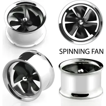 Piercing Piercingate Tunel do ucha - větrák PTP00237 - Průměr Tunely, plugy, roztahováky: 10 mm