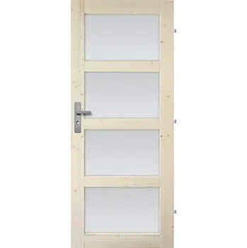 Interiérové dveře Interiérové dveře masivní Lizbona prosklené, 80 P, borovice