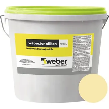 Fasádní barva Fasádní nátěr WEBER.TON silikon 25 kg ZL5D žlutá