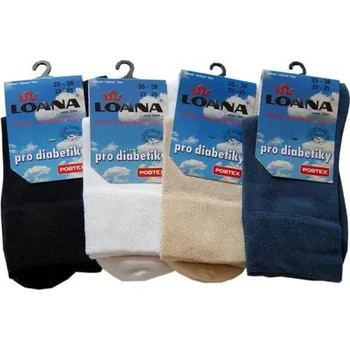Dámské ponožky Loana ROŽNOV a.s. Ponožky pro diabetiky Jeans 29|32