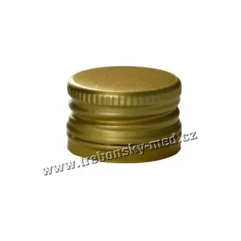 Víčko na zavařovací sklenici Alucap PP 28 x 18 STD plech zlatý se závitem