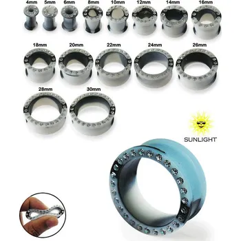 Piercing Piercingate Tunel do ucha - měnící barvu PTP00143 - Průměr Tunely, plugy, roztahováky: 6 mm