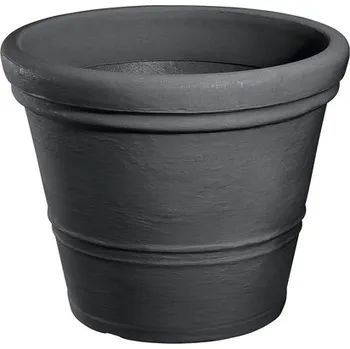 Květináč Květináč plastový Geli Milano Ø 35 x 28 cm antracit