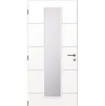 Interiérové dveře Solodoor Snow 8 prosklené 90 L bílá (VÝROBA NA OBJEDNÁVKU)