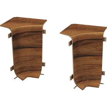 Kouty 2ks ke kanálkové liště, KSL50, ořech červený