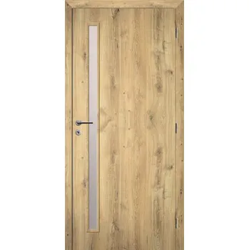 Interiérové dveře Interiérové dveře Solodoor Zenit 20 prosklené 80 P dub natur