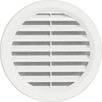 Větrací mřížka Větrací mřížka HACO VM B kruhová se síťovinou 110 mm plastová bílá