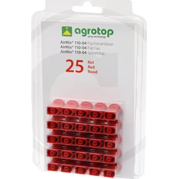 Postřikovač Agrotop AirMix injektorová tryska 110° plastová červená balení 25 ks