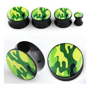 Piercing Piercingate Plug do ucha - maskáče PTP00117 - Průměr Tunely, plugy, roztahováky: 8 mm