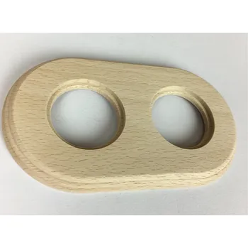 vypínač FONTINI by Font Barcelona Rámeček Garby Colonial dřevo/natural Kolik prvk: 2-nás. rámeček 31 802 00 2