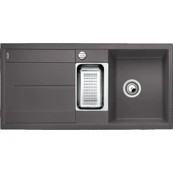 Granitový dřez Blanco METRA 6 S šedá skála excentr