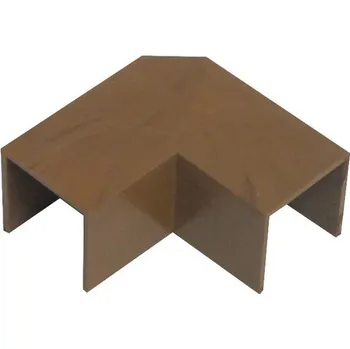 elektroinstalační lišta Kryt ohybový 18x18mm, tmavé dřevo