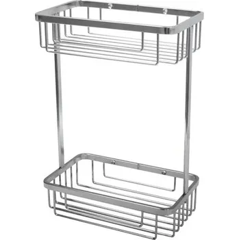 Koupelnový nábytek Sprchový koš 2 úrovňový 12x20 cm nerez
