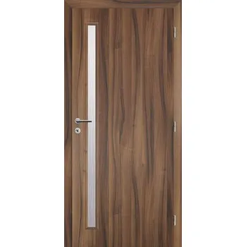 Interiérové dveře Interiérové dveře Solodoor Zenit 20 prosklené 60 P fólie ořech