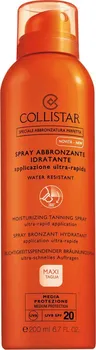 Přípravek na opalování Collistar Moisturizing Tanning Spray SPF 20 200 ml