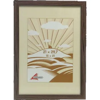 Rám na obraz Fotorámeček MDF 21x30 cm tmavě hnědý