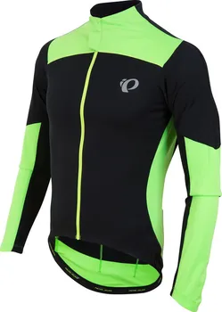 cyklistický dres Pearl Izumi Pro Pursuit Wind dres s dlouhým rukávem M černý/neonově zelený S