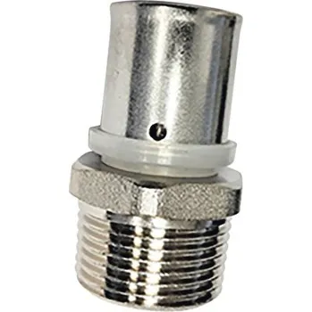 Instalatérský materiál AL-PEX přechod vnější M1/2"x20 lisovací