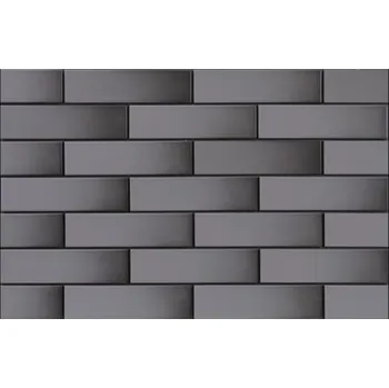 Obklad Graphite glazed - fasádní obklad 6,5x24,5 šedá hladká 104147