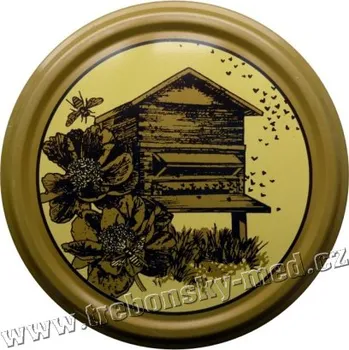Víčko na zavařovací sklenici Víčko TO 82 včely s úlem RTS R47