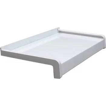 Parapet Parapet venkovní hliníkový 165 x 900 mm, bílý, vč. příslušenství