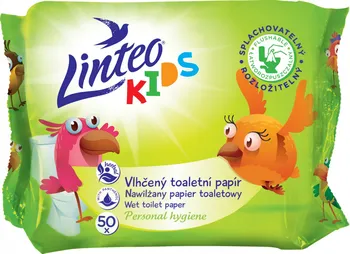 Toaletní papír Linteo Kids vlhčený toaletní papír 50 ks