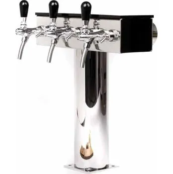 Výčepní technika Výčepní stojan LINDR GRAND T se světelnou reklamou 3x kohout