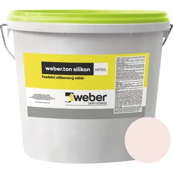 Fasádní barva Fasádní nátěr WEBER.TON silikon 25 kg CE00 červená