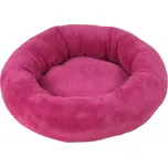 Tmavě růžový plyšový kulatý pelech Amélie 50cm