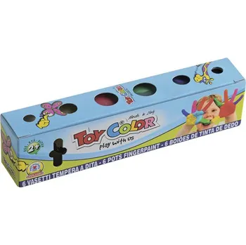 Vodová barva Sada prstových barev 6x25ml