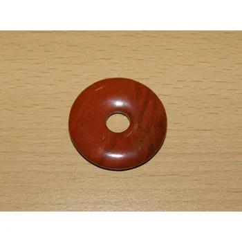 Drahý kámen Jaspis červený - Donut - kdm4