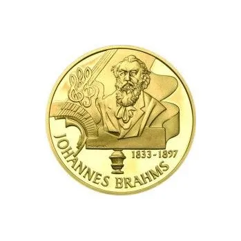 Volný čas Johannes Brahms - 120. výročí úmrtí zlato proof
