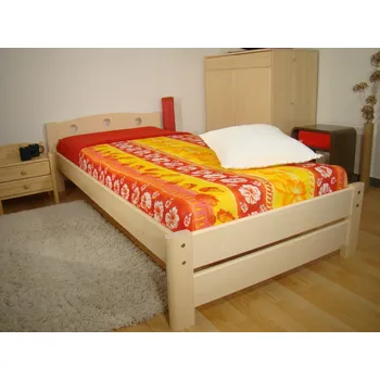 Dětská postel ROALHOLZ dřevěná postel z masivu FIJA NR 90x200 smrk
