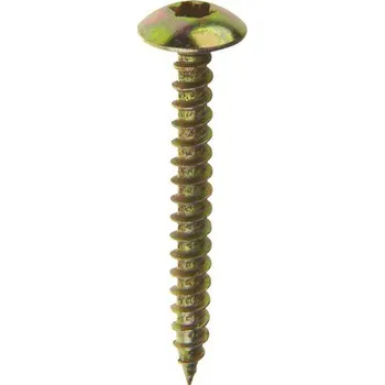 Vrut Univerzální vrut 7,0x60 TX, široká půlkulatá hlava, zinek žlutý, 100ks