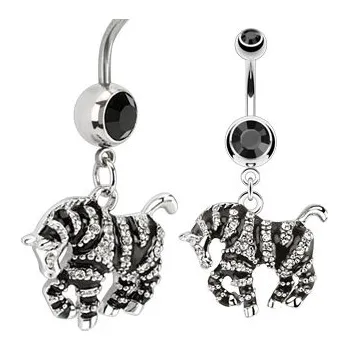 Piercing Piercingate Piercing do pupíku - zebra PBV00511