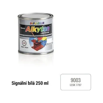 barva na kov Barva na kov rez i dřevo DUPLI-COLOR Alkyton signální bílá RAL9003 lesklá 250 ml