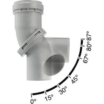 Kanalizační potrubí Koleno multifunkční pro kanalizační potrubí HT DN 50