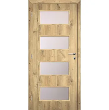 Interiérové dveře Interiérové dveře Solodoor Zenit 28 prosklené 60 L dub natur
