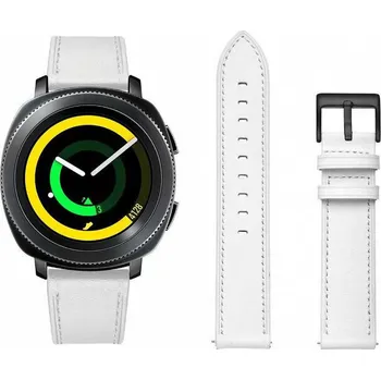 Ostatní příslušenství k chytrým hodinkám eses Kožený prošívaný řemínek - Smetanově bílý, 20 mm