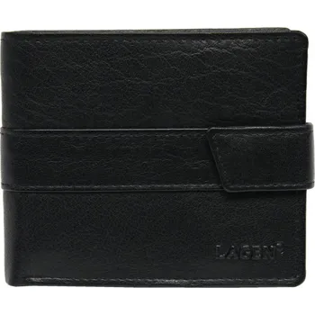 Peněženka Lagen Pánská kožená peněženka s propinkou V-203 černá