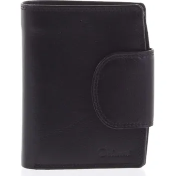 Peněženka Kožená elegantní černá peněženka pro muže - Delami 1342CHA černá