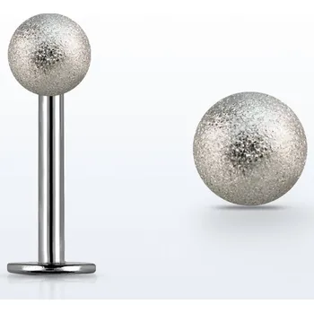 Piercing Piercingate Labreta PLA00237 - Délka tyčky: 6 mm, Kuličky: 3 mm, Průměr tyčky: 1,2 mm