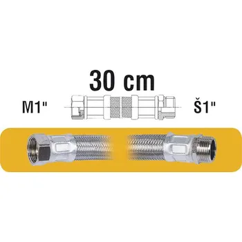 Zahradní hadice Flexibilní hadice F1"xM1" 30 cm