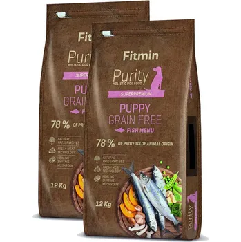 Krmivo pro psa 2x Fitmin Purity Dog Grain Free Puppy Fish 12kg